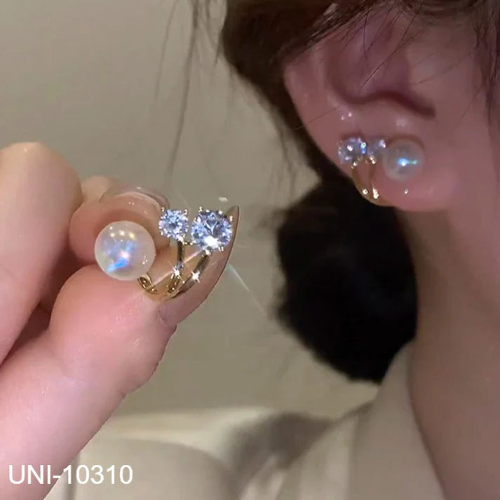 UNI-10310 - Pearl Diamond - Earring