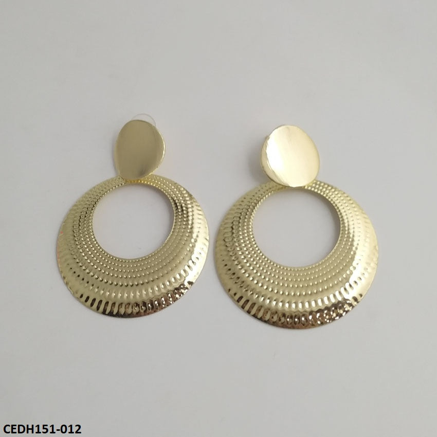 CEDH151 LQP Traditional Round Drop Earrings Pair - CEDH