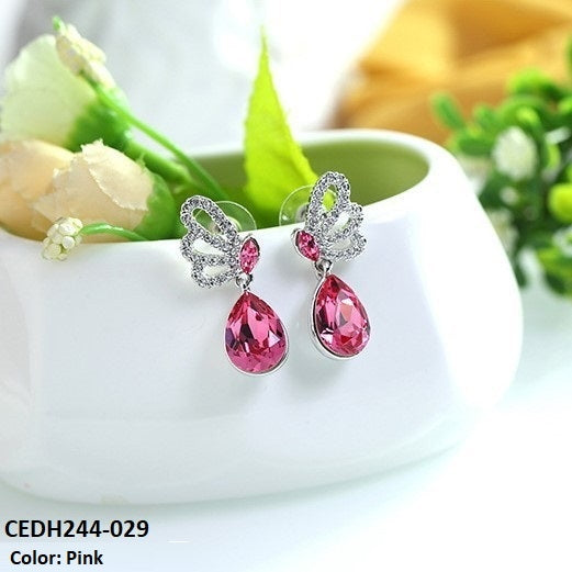 CEDH244 ZXS Wing's Pear Drop Earrings Pair - CEDH