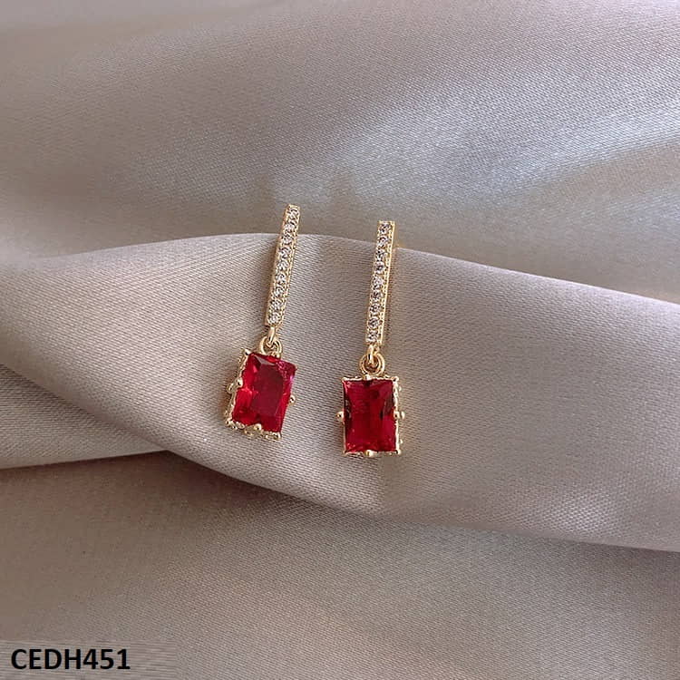 CEDH451 SIQ Square Ear Drop Pair - CEDH