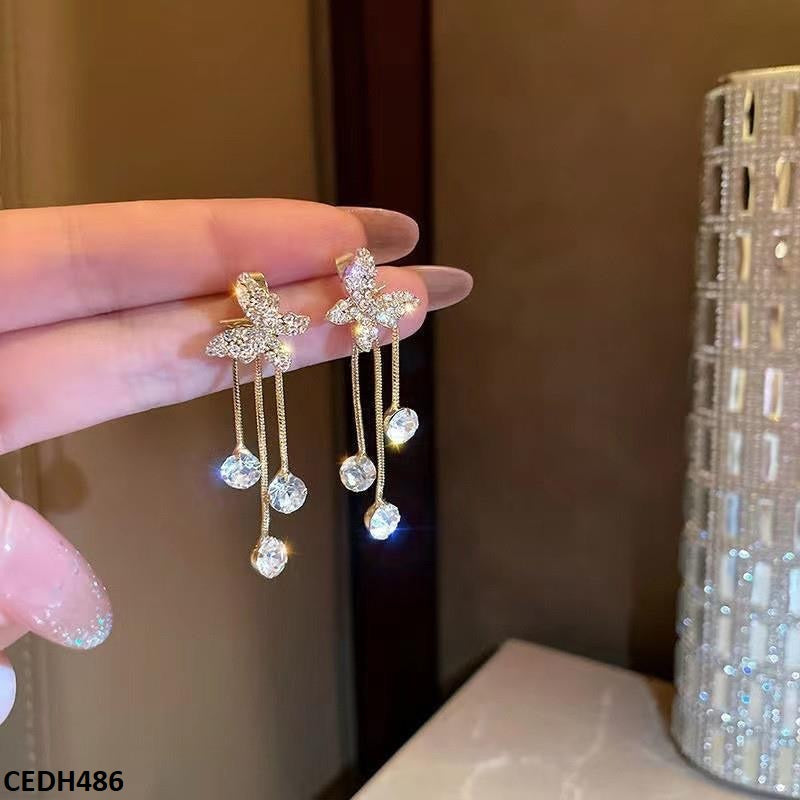 CEDH486 LSH Butterfly Drop Earrings - CEDH