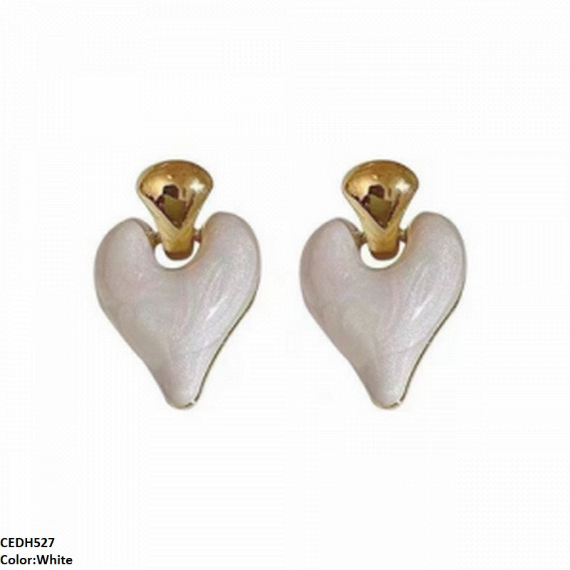 CEDH527 JMN Heart Drop Earrings - CEDH