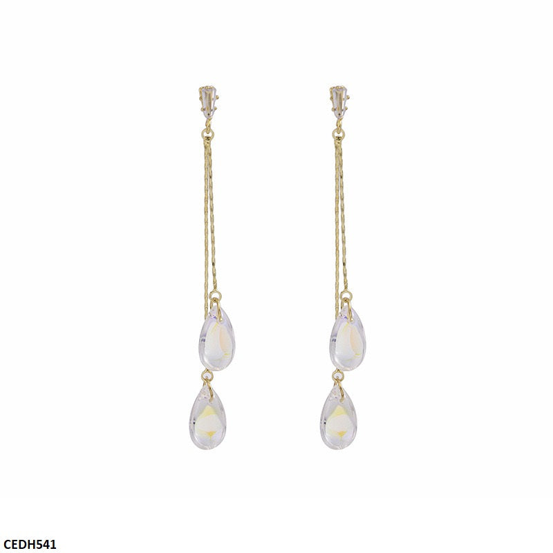 CEDH541 DDJ Tear Drop Earrings - CEDH