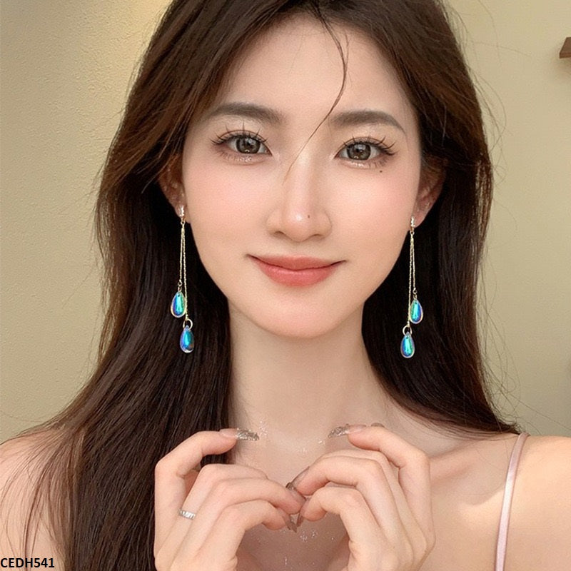 CEDH541 DDJ Tear Drop Earrings - CEDH