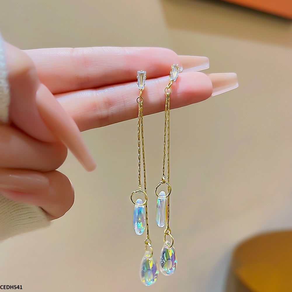 CEDH541 DDJ Tear Drop Earrings - CEDH