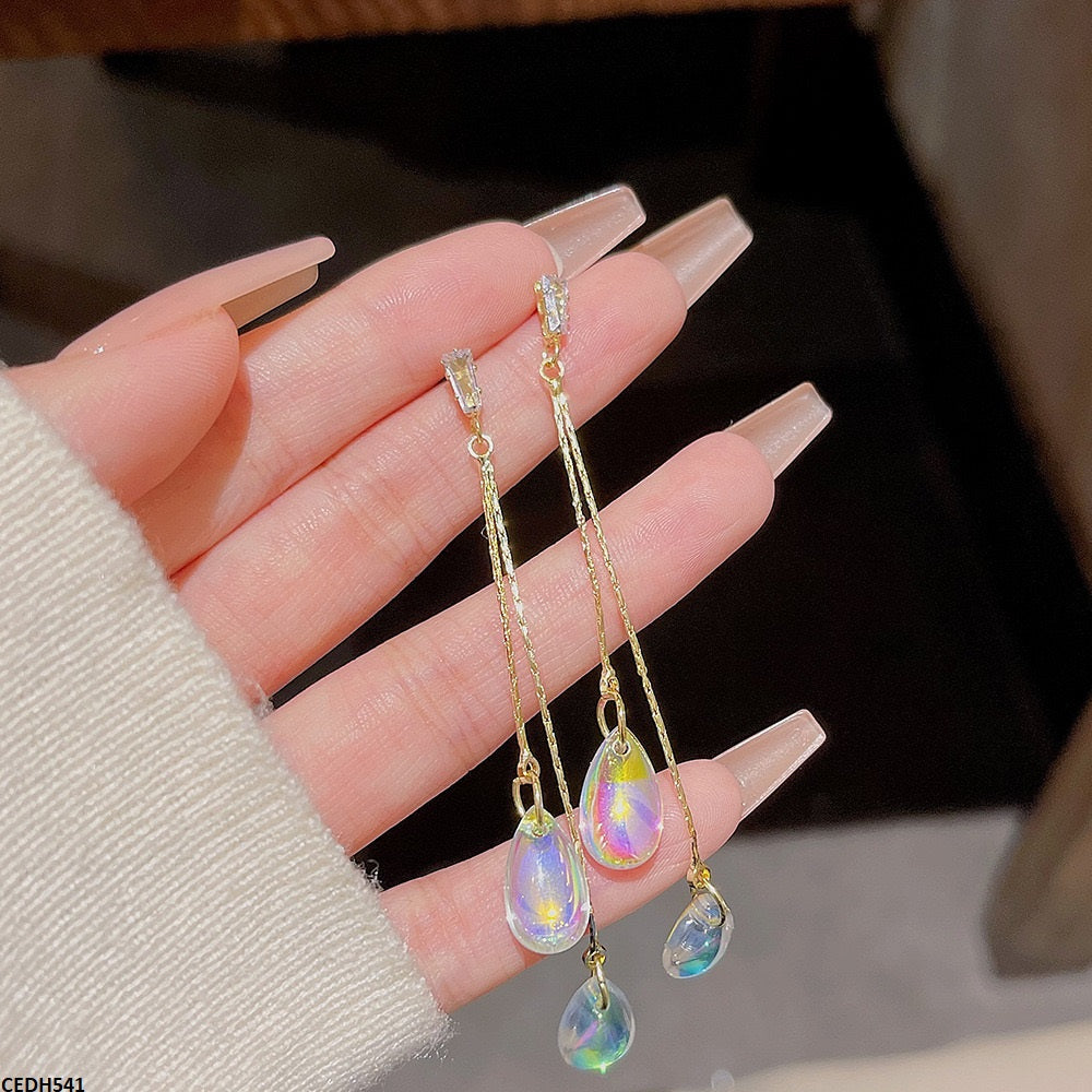 CEDH541 DDJ Tear Drop Earrings - CEDH