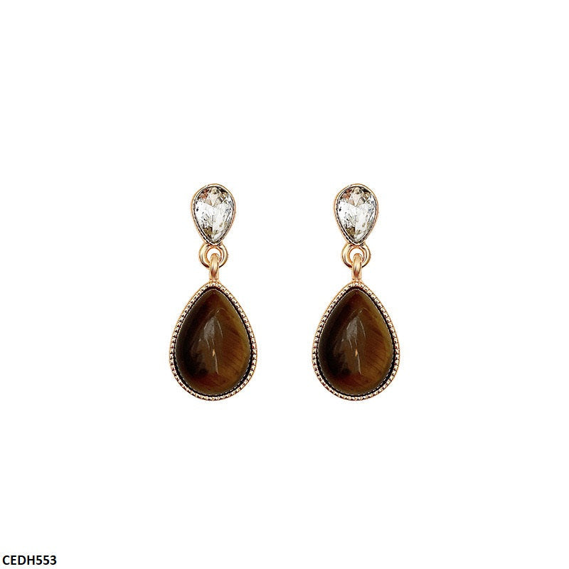 CEDH553 HJF Tear Drop Earrings - CEDH