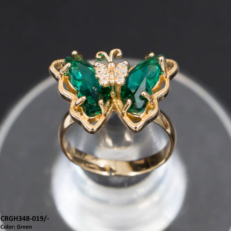 CRGH348 LJX Charm Butterfly Ring Adjustable - CRGH