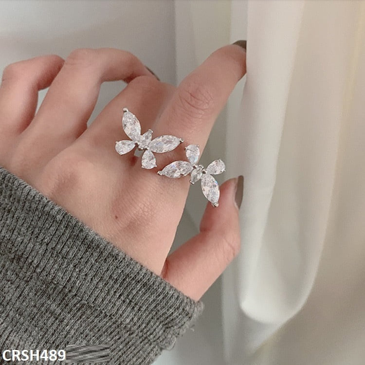 CRSH489 SGC Butterfly Twin Rings - CRSH