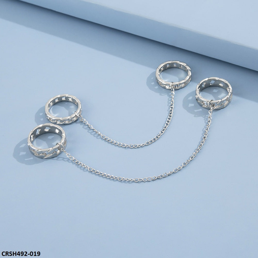 CRSH492 YPG 4 Joint Rings Size 8 - CRSH