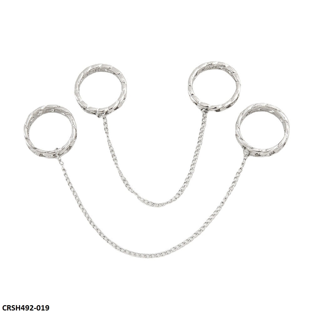 CRSH492 YPG 4 Joint Rings Size 8 - CRSH