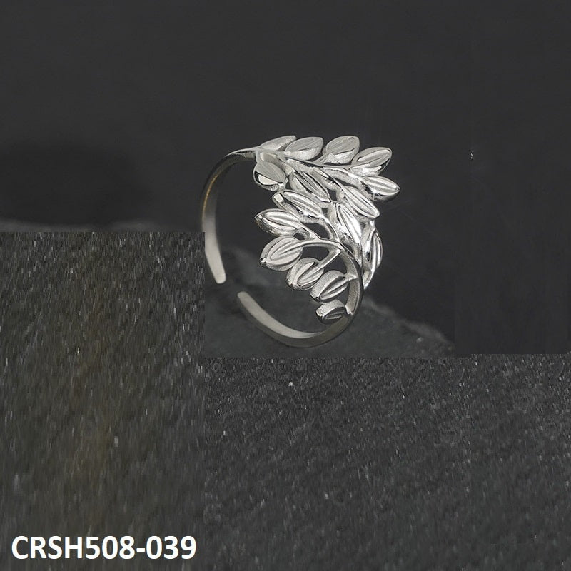 CRSH508 ANN Root's Leaf Ring Adjustable - CRSH