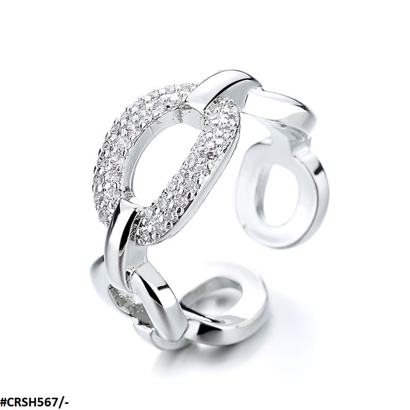 CRSH567 SZL Chain Link Adjustable Ring - CRSH