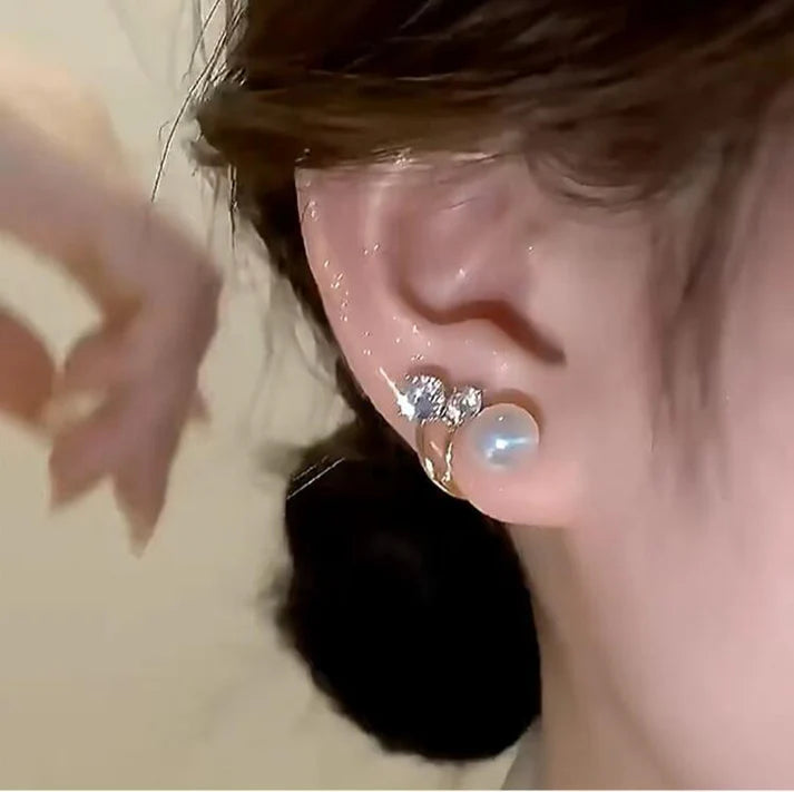 UNI-10310 - Pearl Diamond - Earring