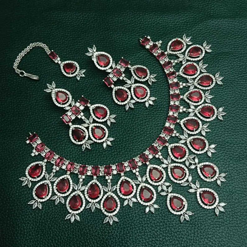 Trendy Dimond designs jewelry set