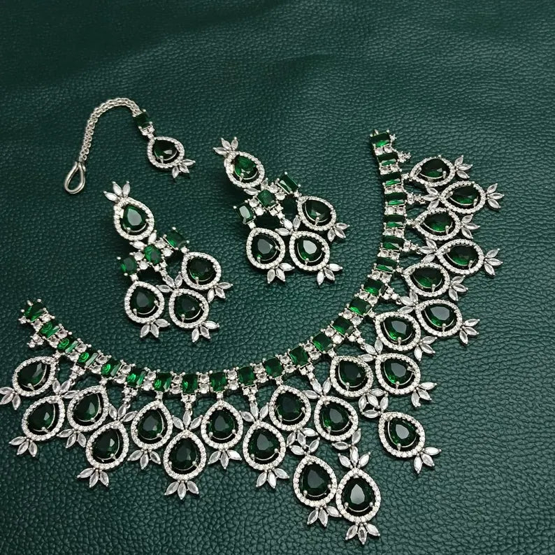 Trendy Dimond designs jewelry set
