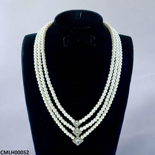 LH00052 SDQ Pearl Layered Mala - CMLH