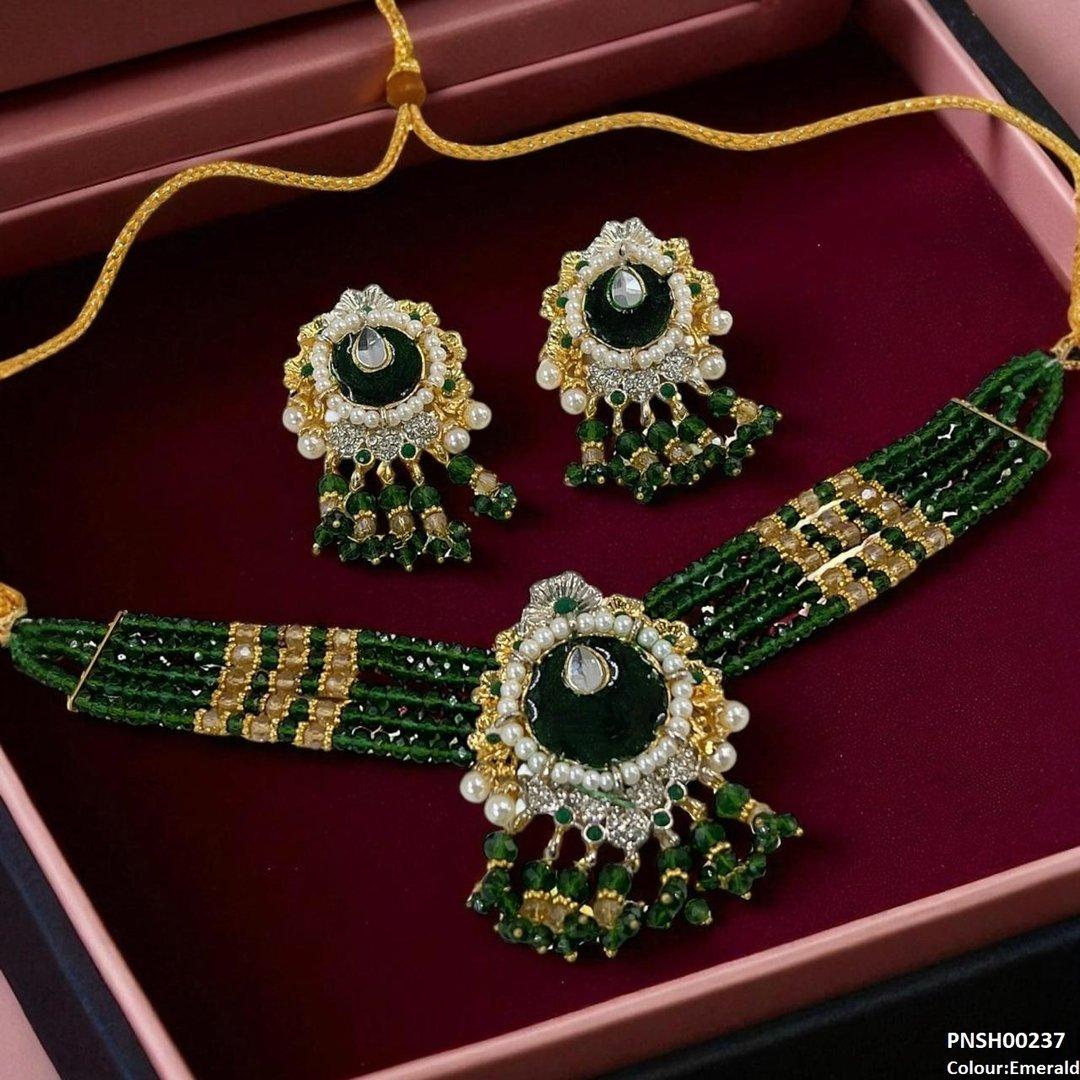 KH00237 SDQ Tear/Flower Neck Choker Set- PCKH