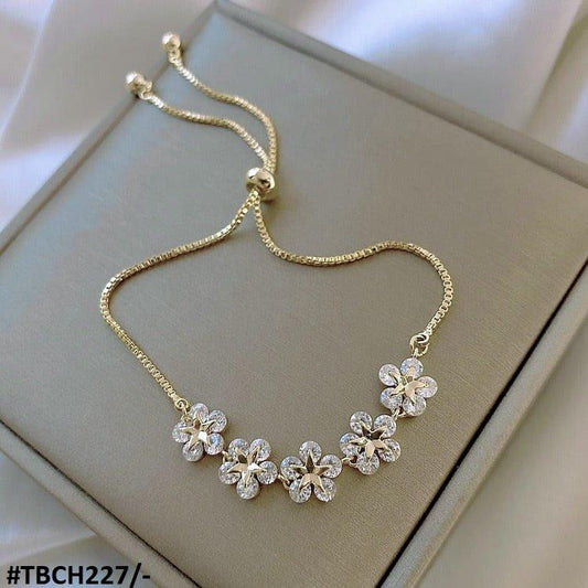 CH227 XST Star Flower Chain Bracelet Adjustable
