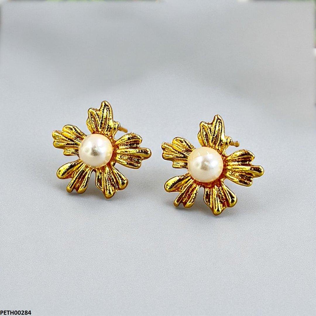 TH00284 SDQ Pearl Flower Tops Pair - PETH