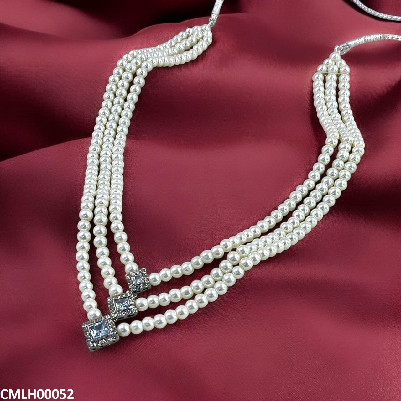 LH00052 SDQ Pearl Layered Mala - CMLH