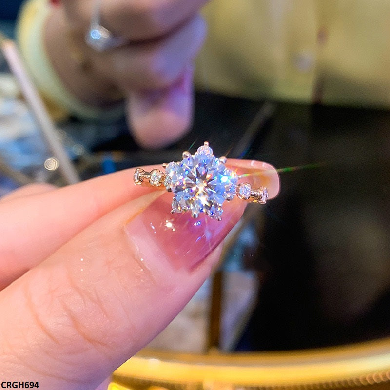 GH694 BJF Flower Style Ring Adjustable