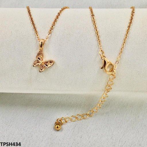 SH434 YYE Butterfly Pendent With Chain