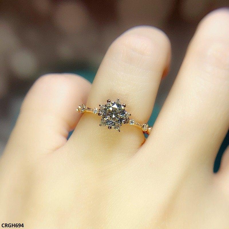 GH694 BJF Flower Style Ring Adjustable