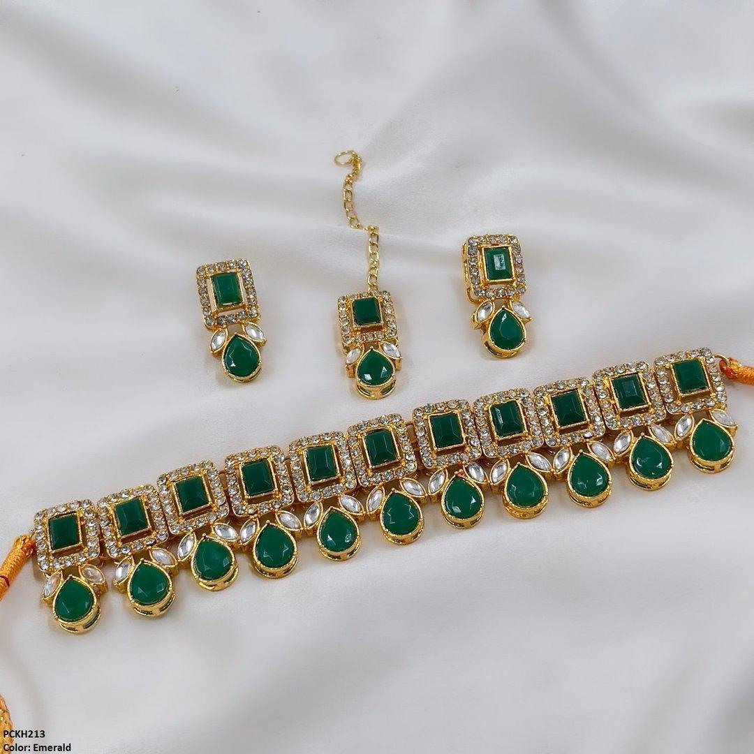 KH213 SDQ Pear Rectangle Choker Set