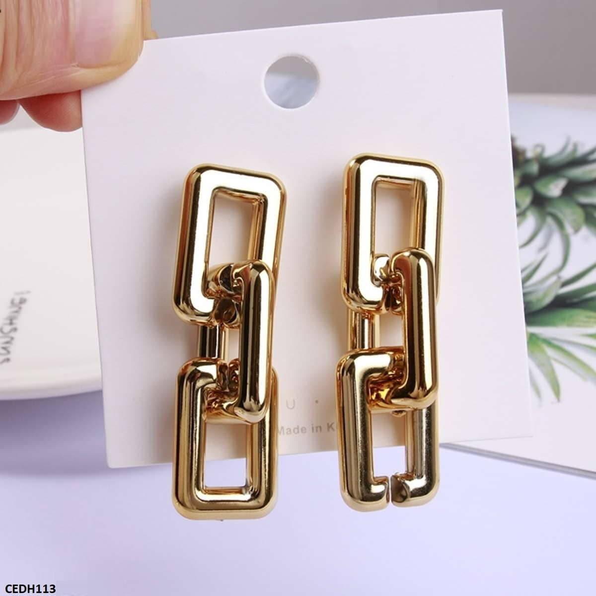 DH113 LSH Chain Drop Earrings