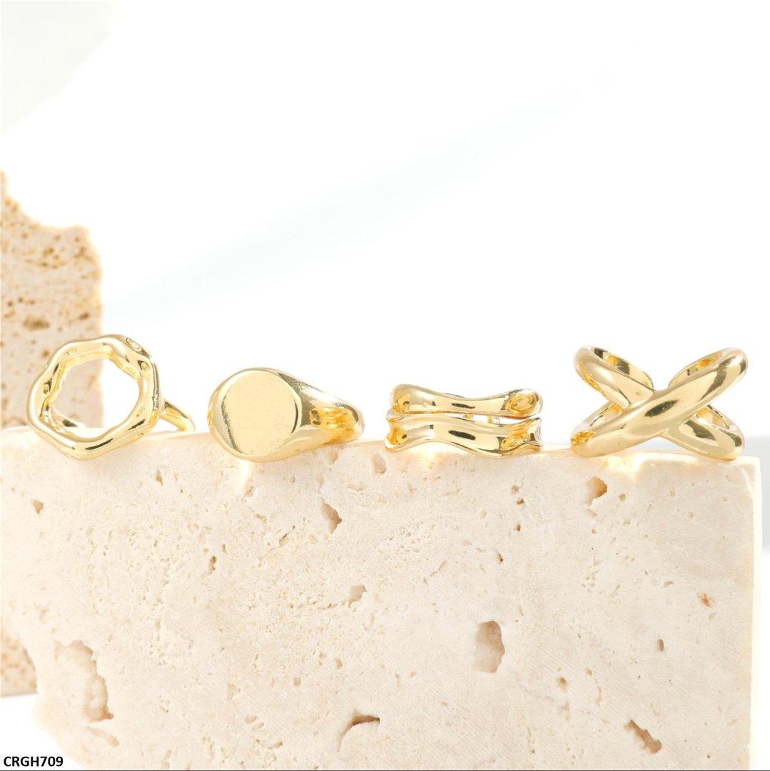 GH709-YYE CRGH709 YYE 6 Midi Rings