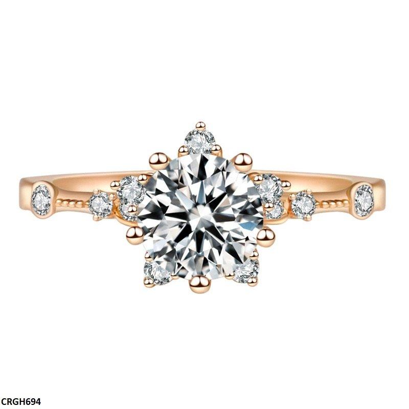 GH694 BJF Flower Style Ring Adjustable