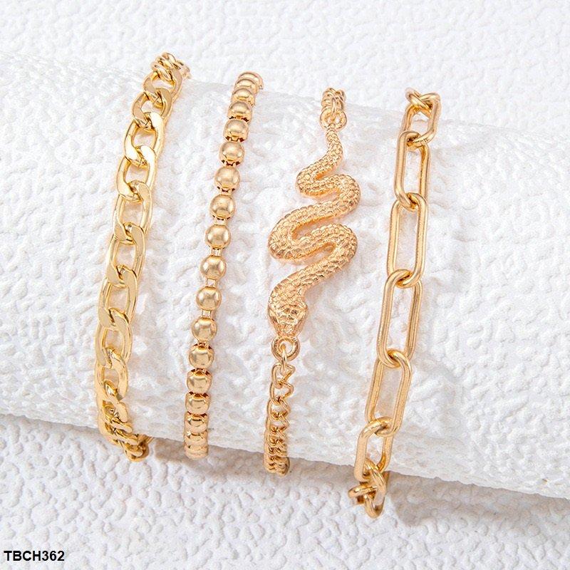 CH362 YYE Snake 4 Chain Hand Bracelet
