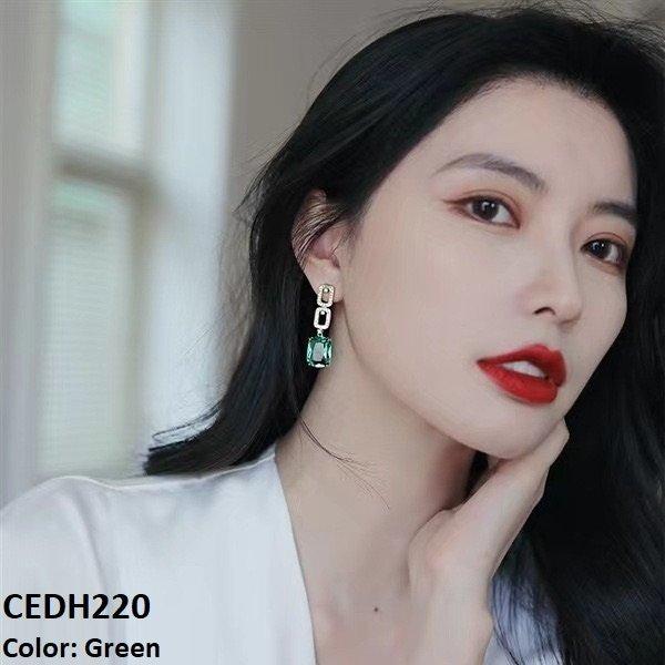 DH220 BTO Sterling Square Drop Earrings Pair