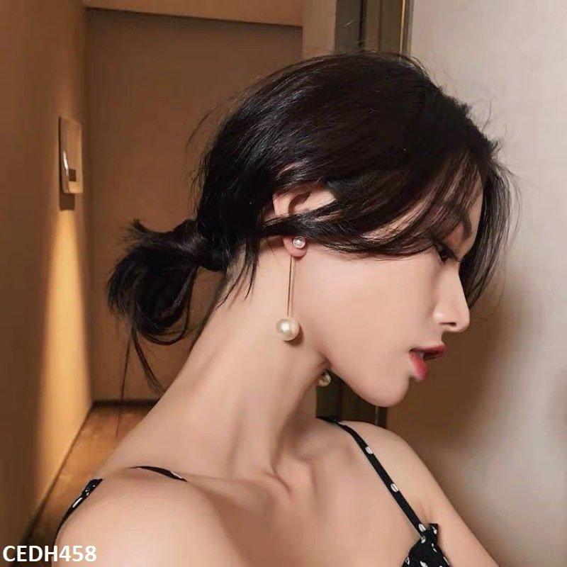 DH458 YQG Pearl Drop Earrings Pair