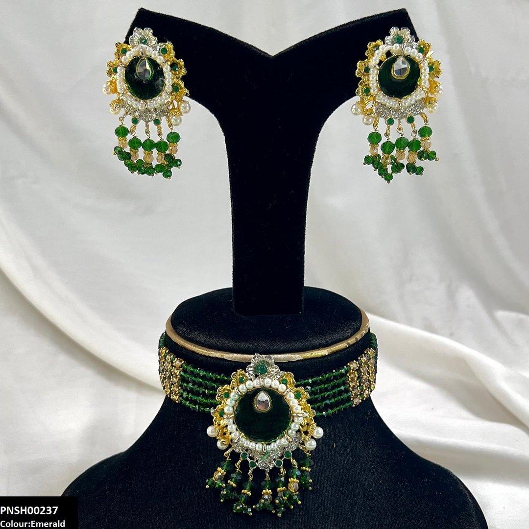 KH00237 SDQ Tear/Flower Neck Choker Set- PCKH