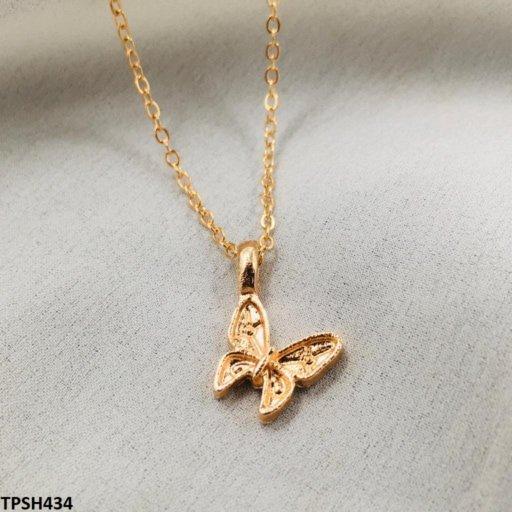 SH434 YYE Butterfly Pendent With Chain