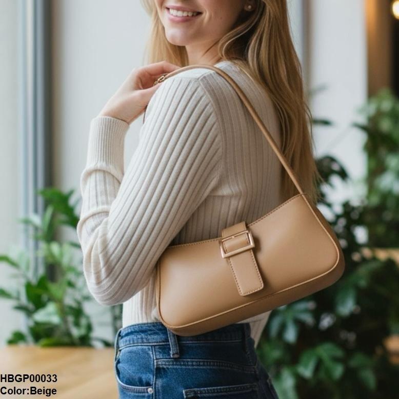 GP00033 Midnight Buckle Armpit Ladies Hand Bag