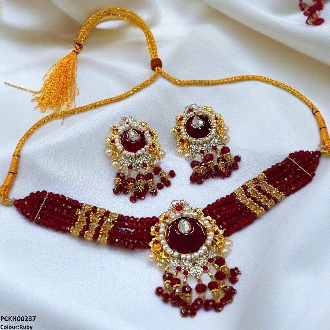 KH00237 SDQ Tear/Flower Neck Choker Set- PCKH
