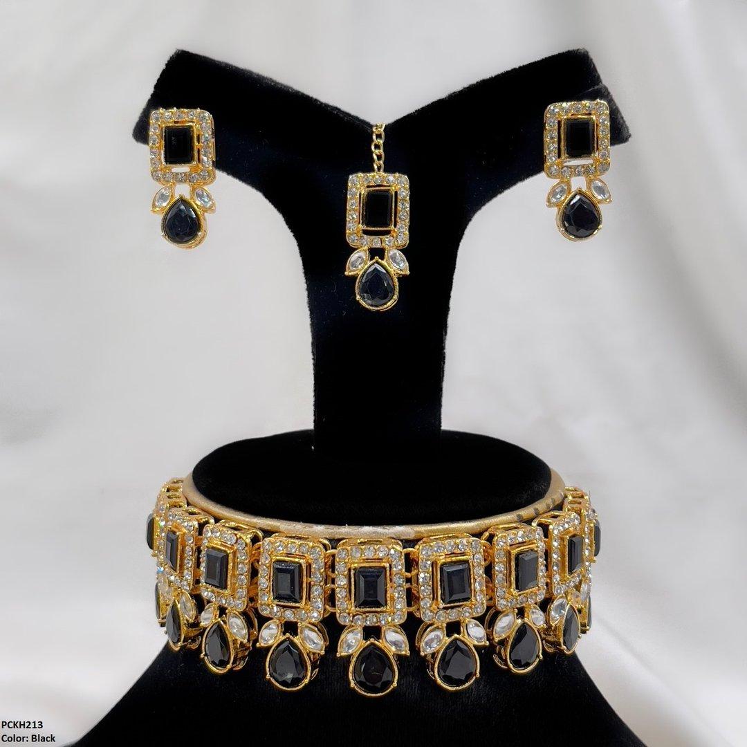 KH213 SDQ Pear Rectangle Choker Set