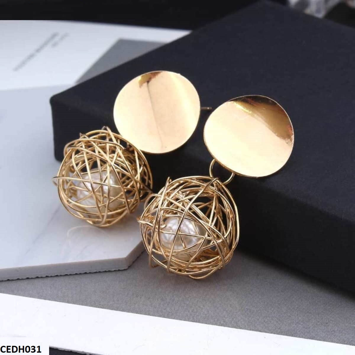CEDH031 LQP Wire Drop Earrings - CEDH
