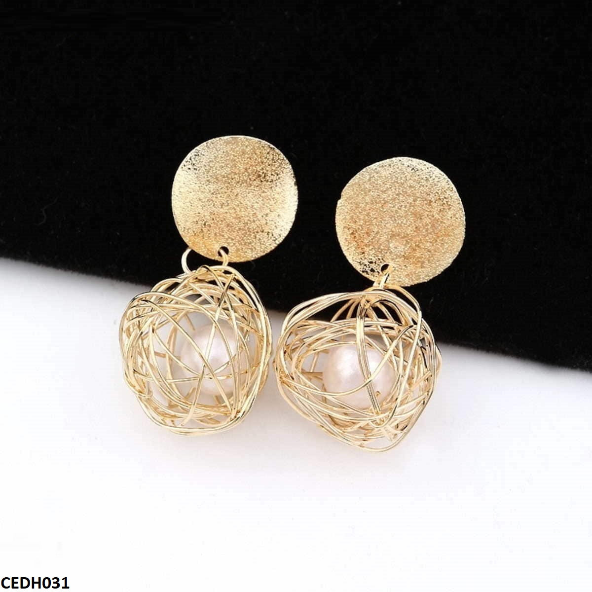 CEDH031 LQP Wire Drop Earrings - CEDH