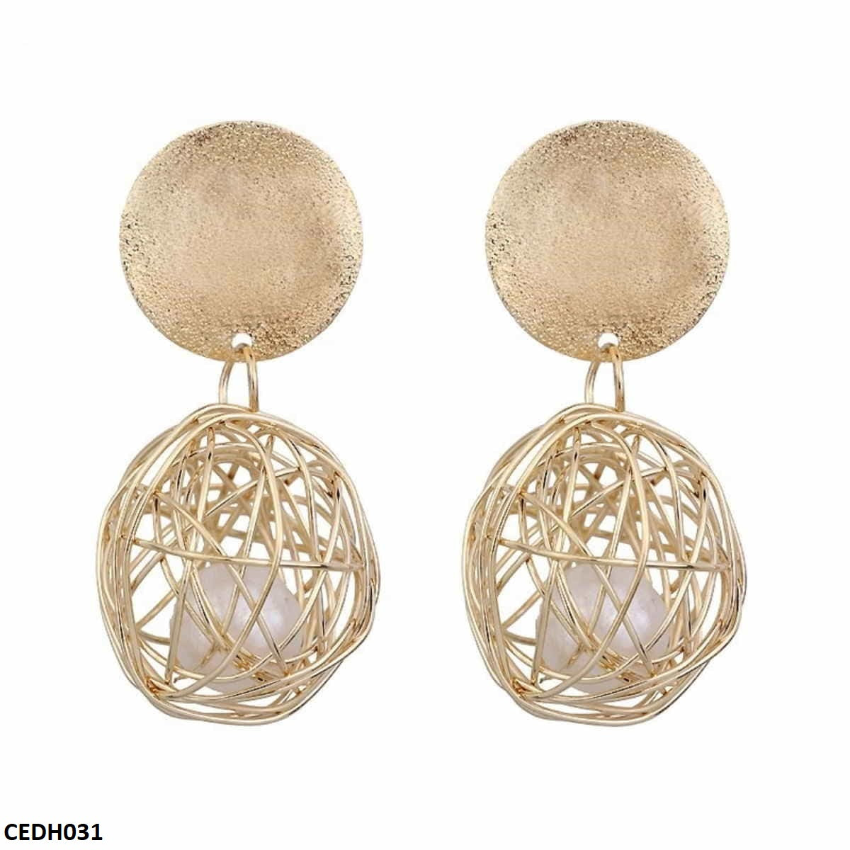 CEDH031 LQP Wire Drop Earrings - CEDH