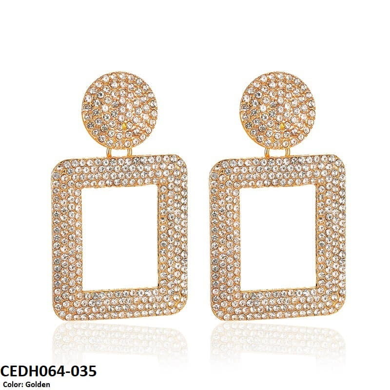 CEDH064 QWN Teardrop Earrings Pair - CEDH