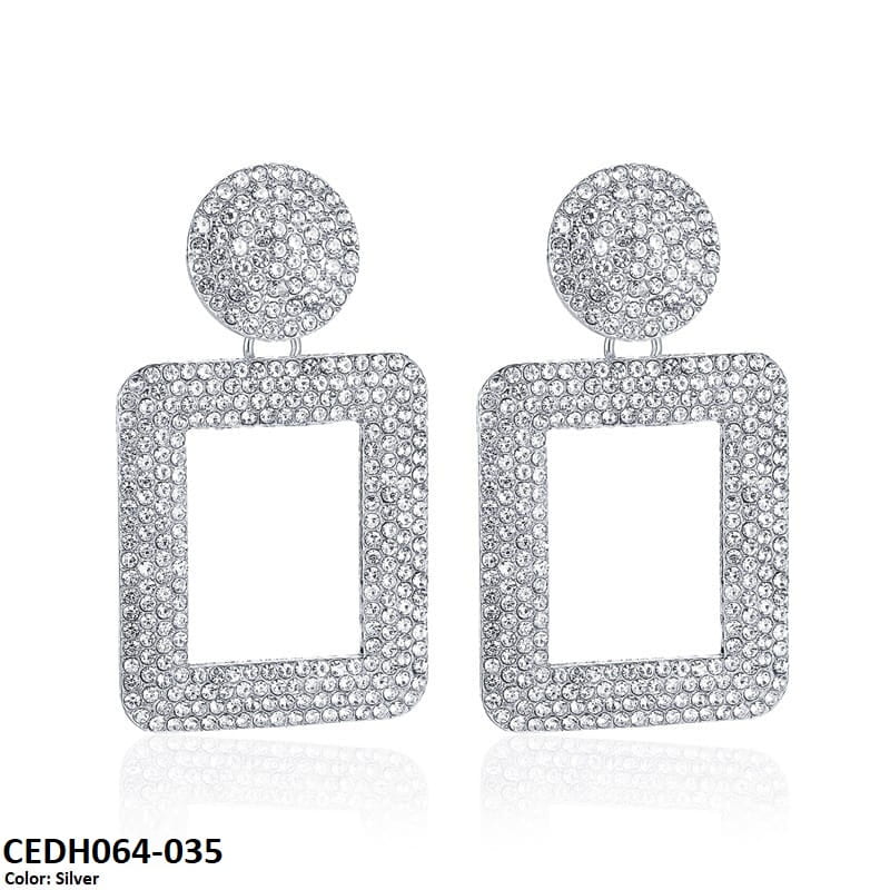 CEDH064 QWN Teardrop Earrings Pair - CEDH