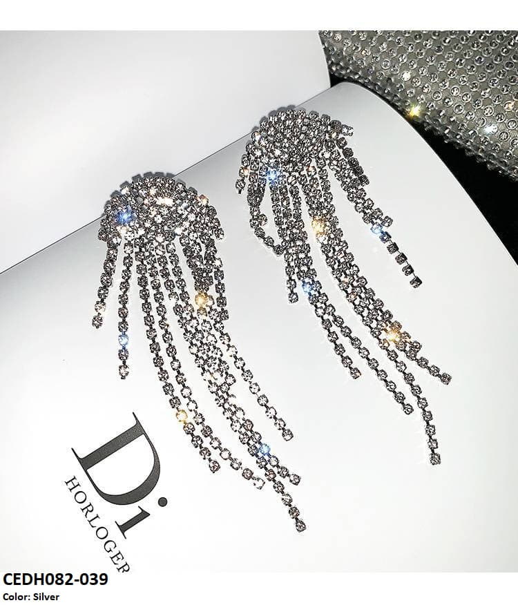 CEDH082 SIQ Octopus Tassel Earrings Pair - CEDH