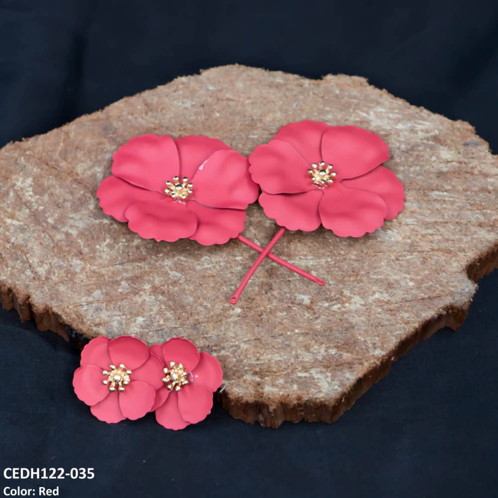 CEDH122 LQP Dabble Flower Drop Earrings Pair - CEDH