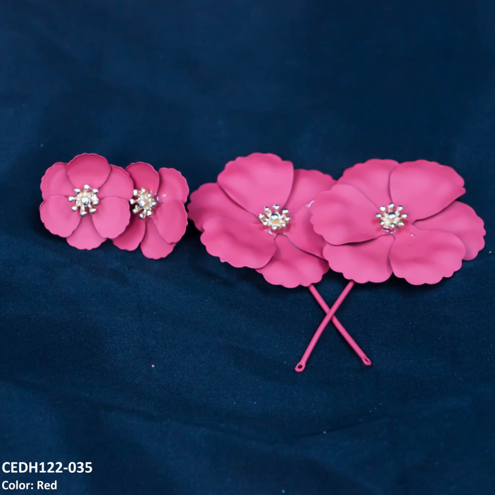 CEDH122 LQP Dabble Flower Drop Earrings Pair - CEDH