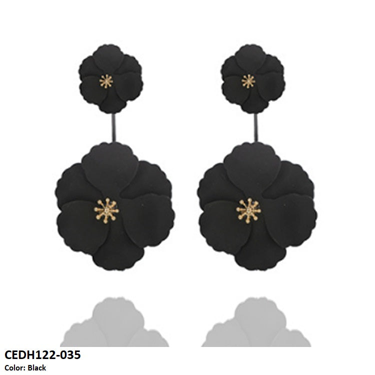 CEDH122 LQP Dabble Flower Drop Earrings Pair - CEDH