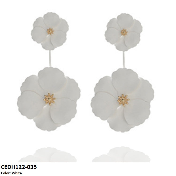 CEDH122 LQP Dabble Flower Drop Earrings Pair - CEDH